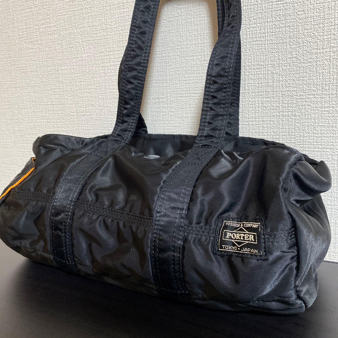極美品✨ポーター タンカー ミニボストン S ドラムバッグ ブラック