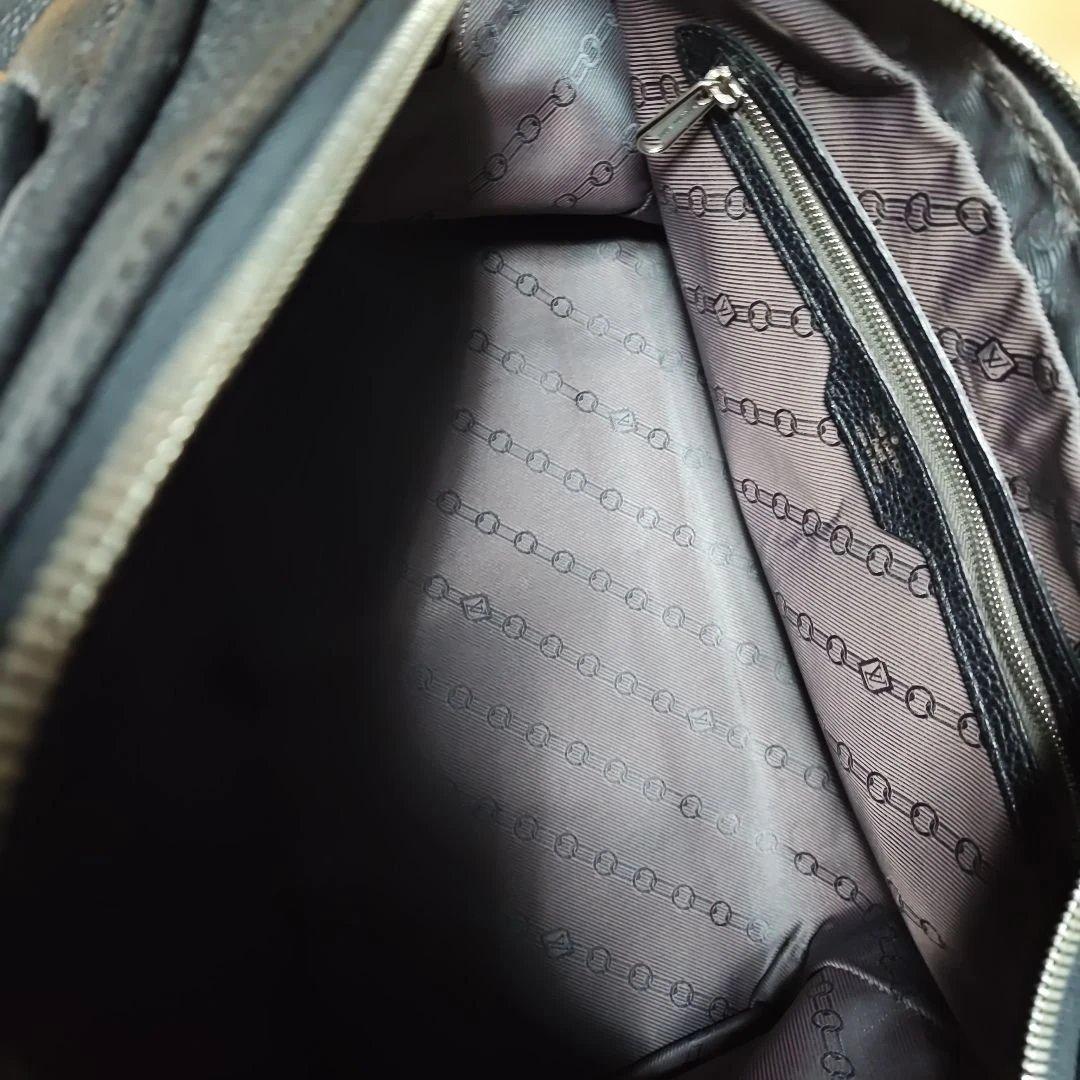 値下げ！Louis Vuitton ブラック レザーボストンバッグ