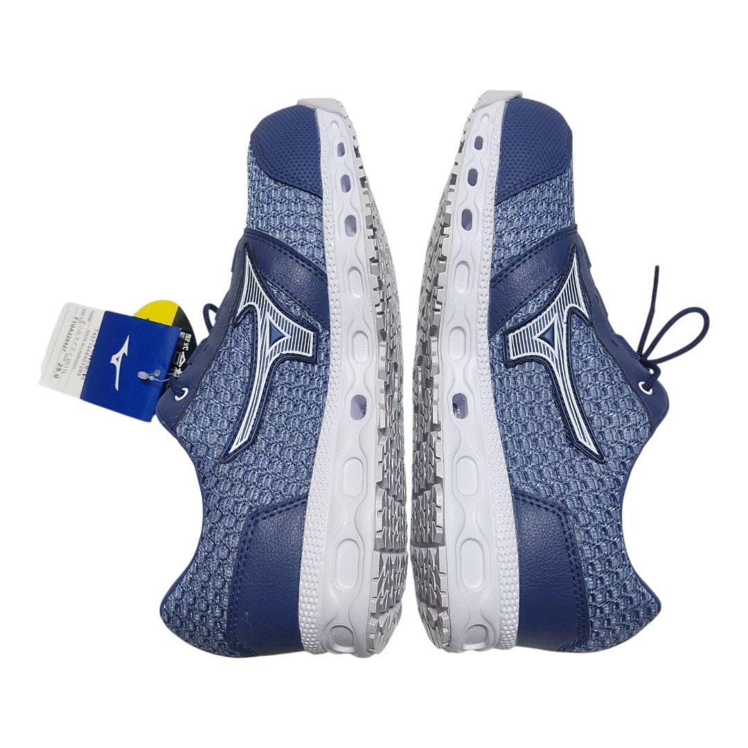 【新品】ミズノ 安全靴 オールマイティVH11L ブルー×ホワイト25cm