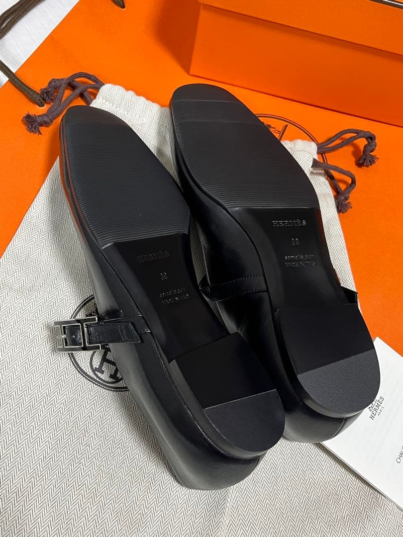 【新品】エルメス ジェーン バレエシューズ 39