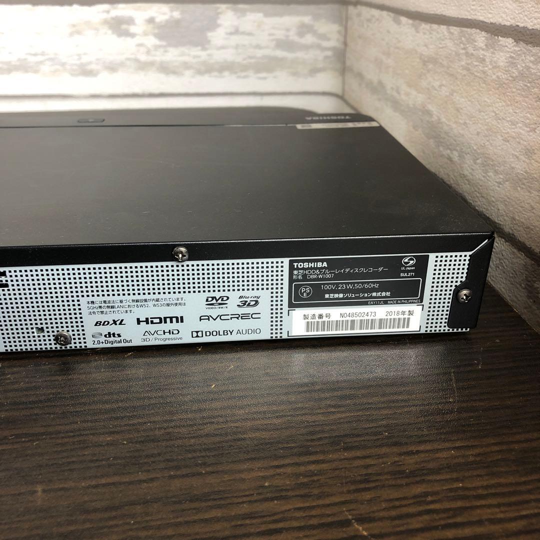 東芝　ブルーレイディスクレコーダー　DBR-W1007