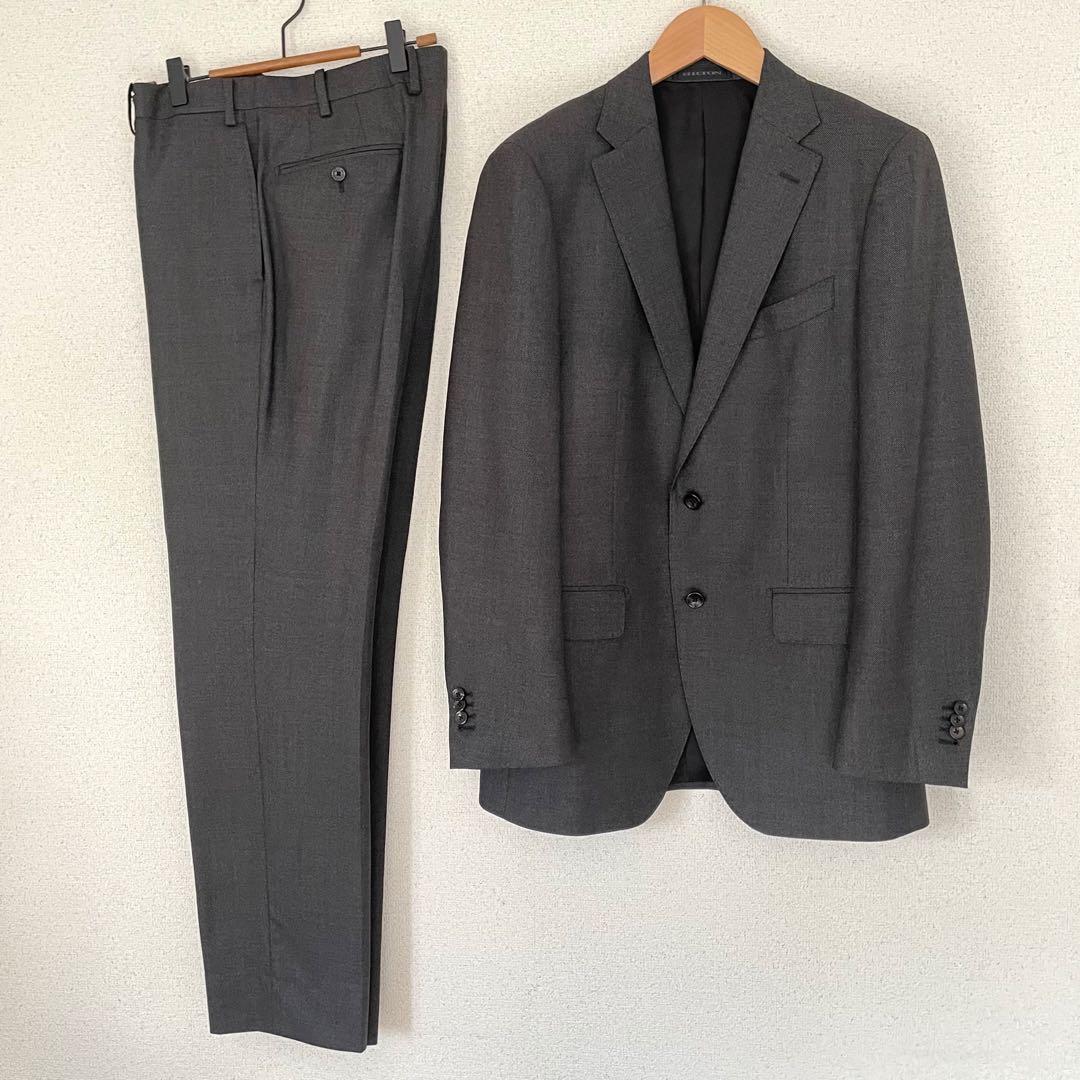 最高級ロロピアーナSuper150's HILTONグレースーツセットアップA7