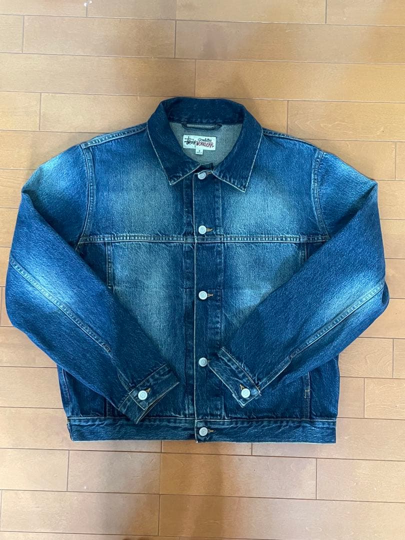 25秋冬 新作 STUSSY デニム トラッカー ジャケット S ジージャン