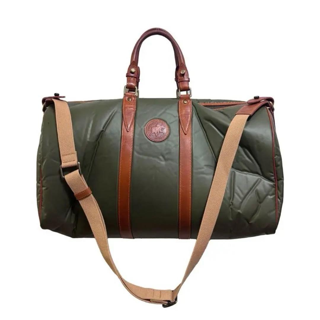 【美品】ハンティングワールド バチューサーパス ボストンバッグ ギャランティ付