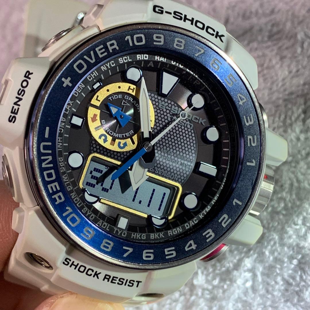 時計 G-SHOCK Gulfmaster GWN 1000 WHITE/GOLD