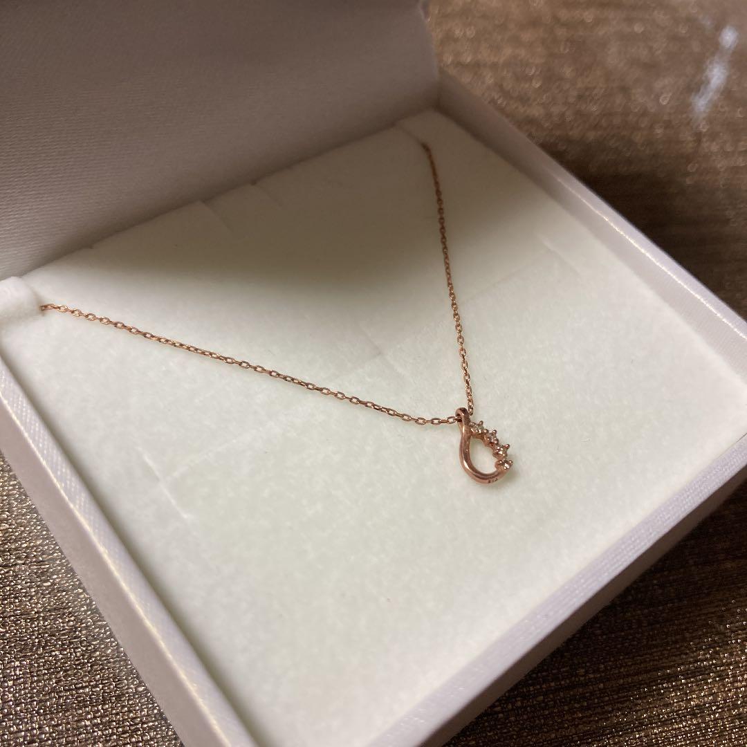 TheKISS 雫モチーフ　K10ピンクゴールド ダイヤモンド