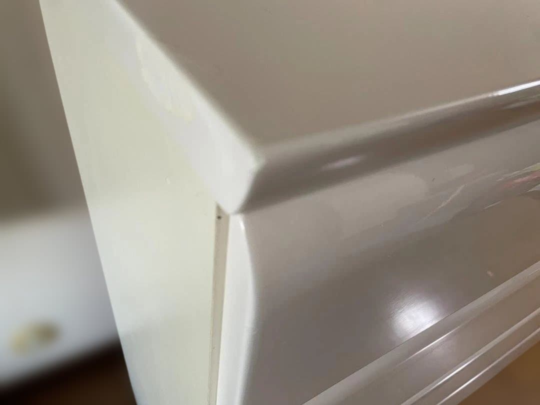 【美品】ニトリ ハイチェスト タンス ホワイト ESV-44 収納家具 白鏡面