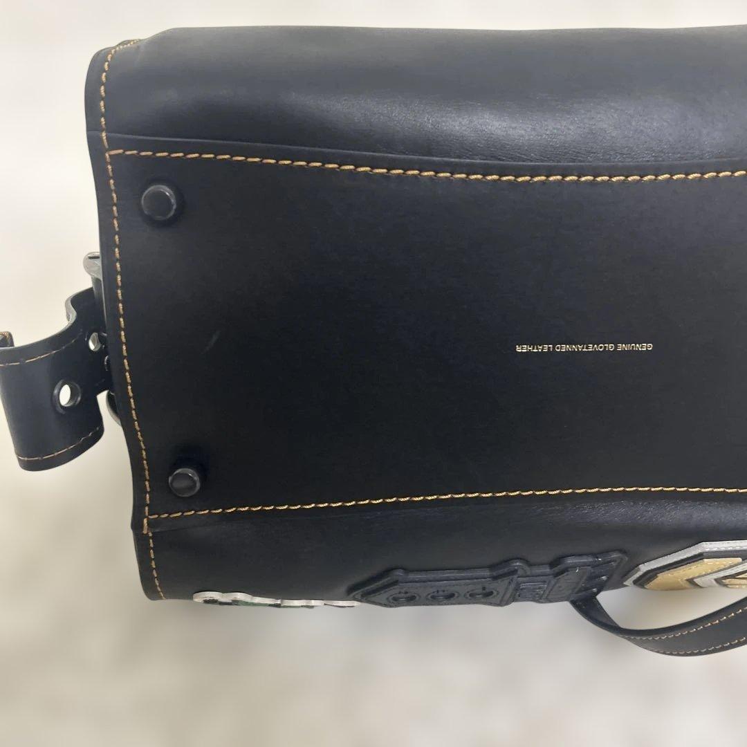 【未使用級】COACH 2way ショルダー ハンドバッグ クラブタン　ワッペン