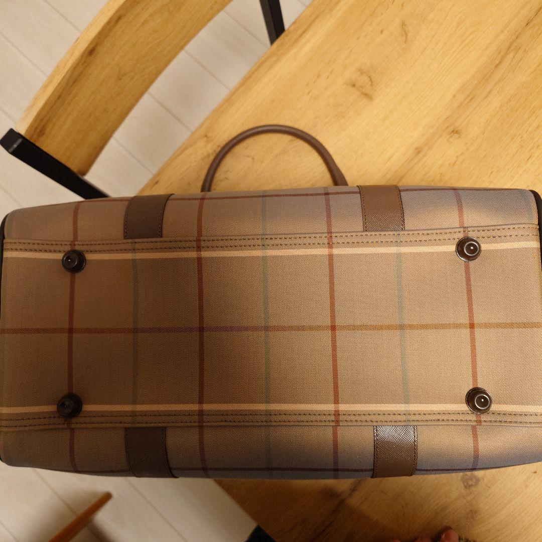 Burberry　未使用品 チェック柄 ボストンバッグ　ヴィンテージ