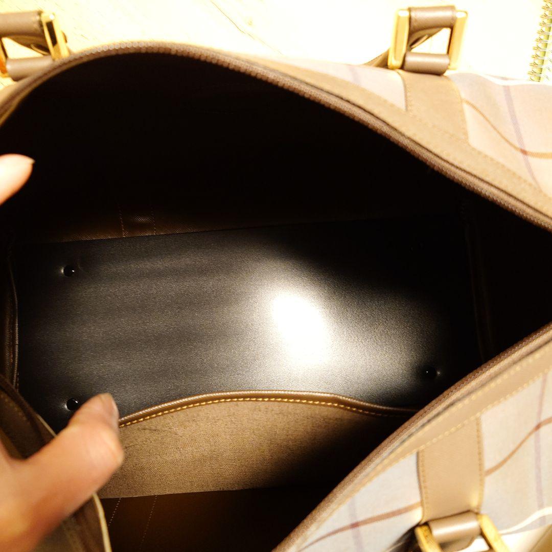Burberry　未使用品 チェック柄 ボストンバッグ　ヴィンテージ