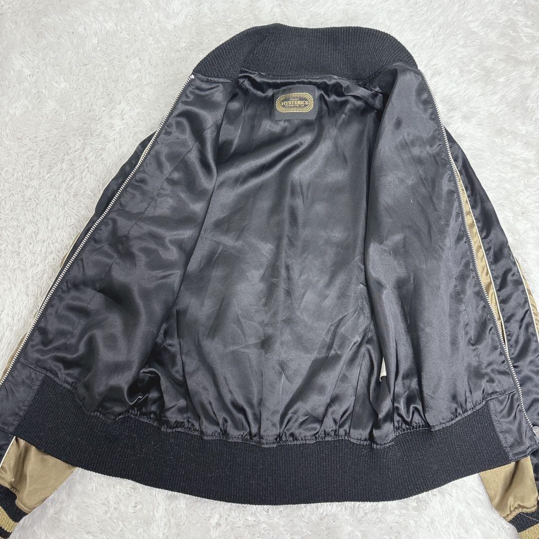 ヒステリックグラマー　ヒスガール スカジャン バイクガール 黒×金　アウター