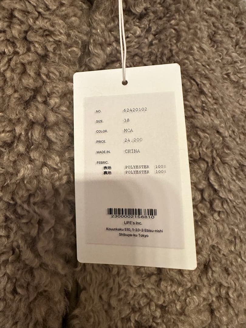 【新品未使用品】anuke(アンヌーク) Eco Fur Vest MCA/38