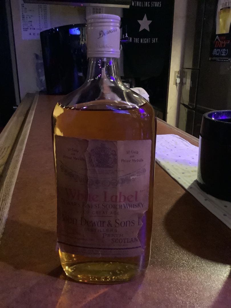 「デュワーズ ホワイトラベル」 ウイスキー 750ml ビンテージボトル