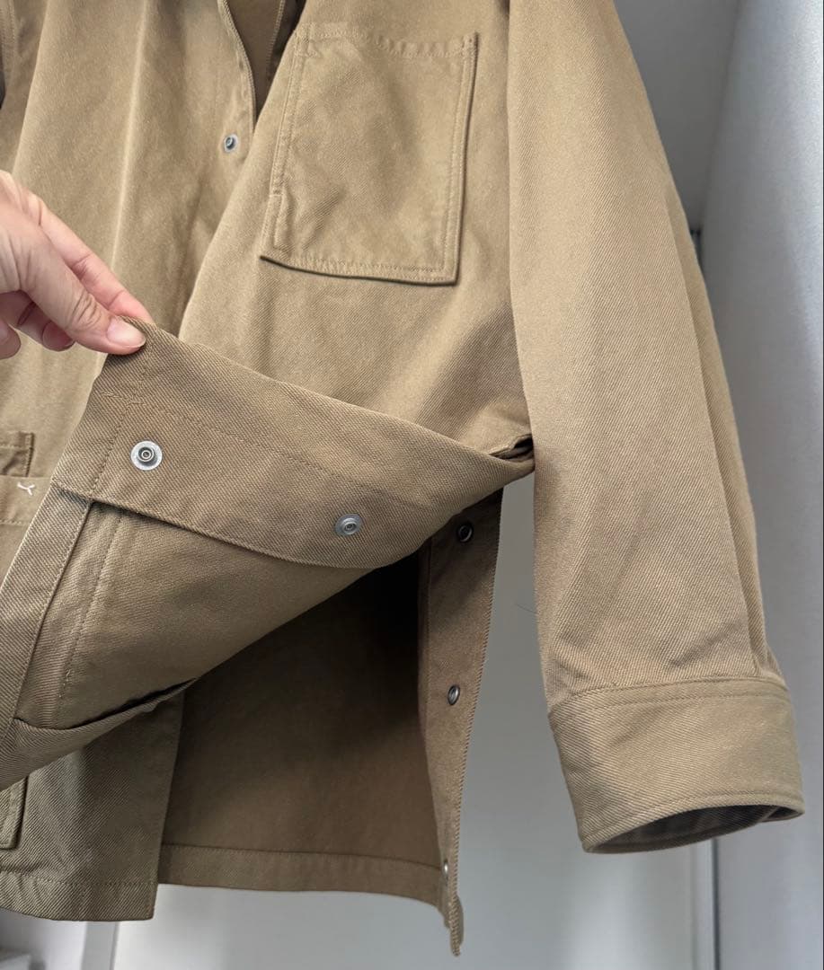 極美品☆ガレージグリーンワークス　カバーオール　ワークジャケット ベージュ M