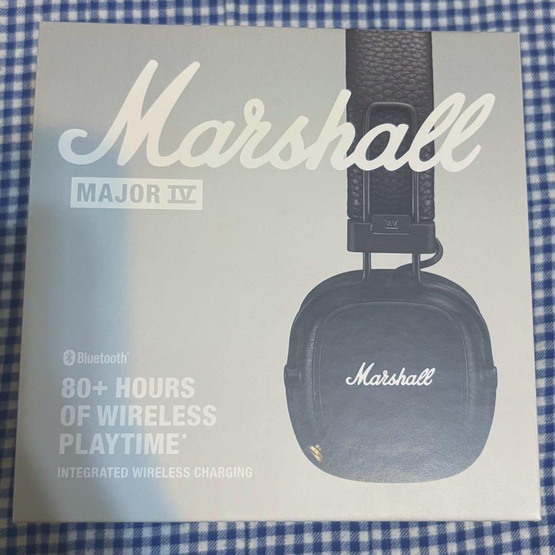 【正規品】Marshall Major IV ワイヤレスヘッドフォン ブラック
