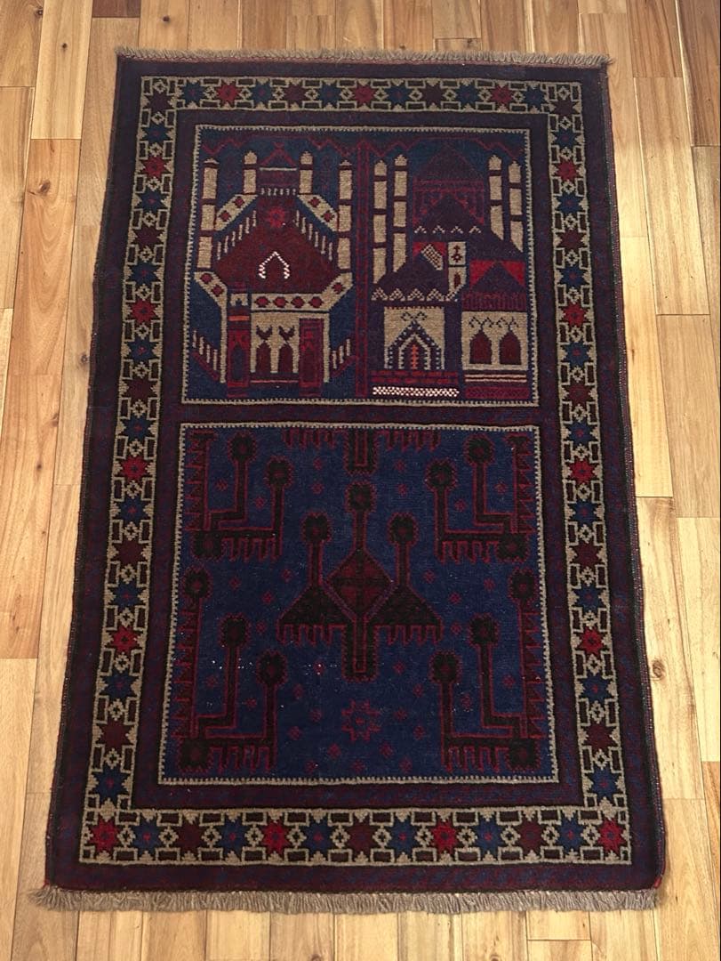 アフガン製ヴィンテージトライバルラグ