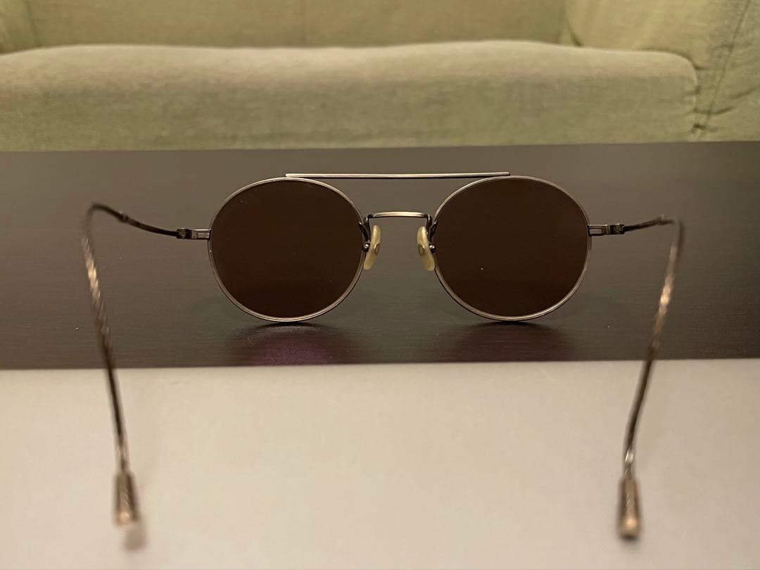 999.9 フォーナインズ feelsun ラウンドサングラス 純正ケース付き