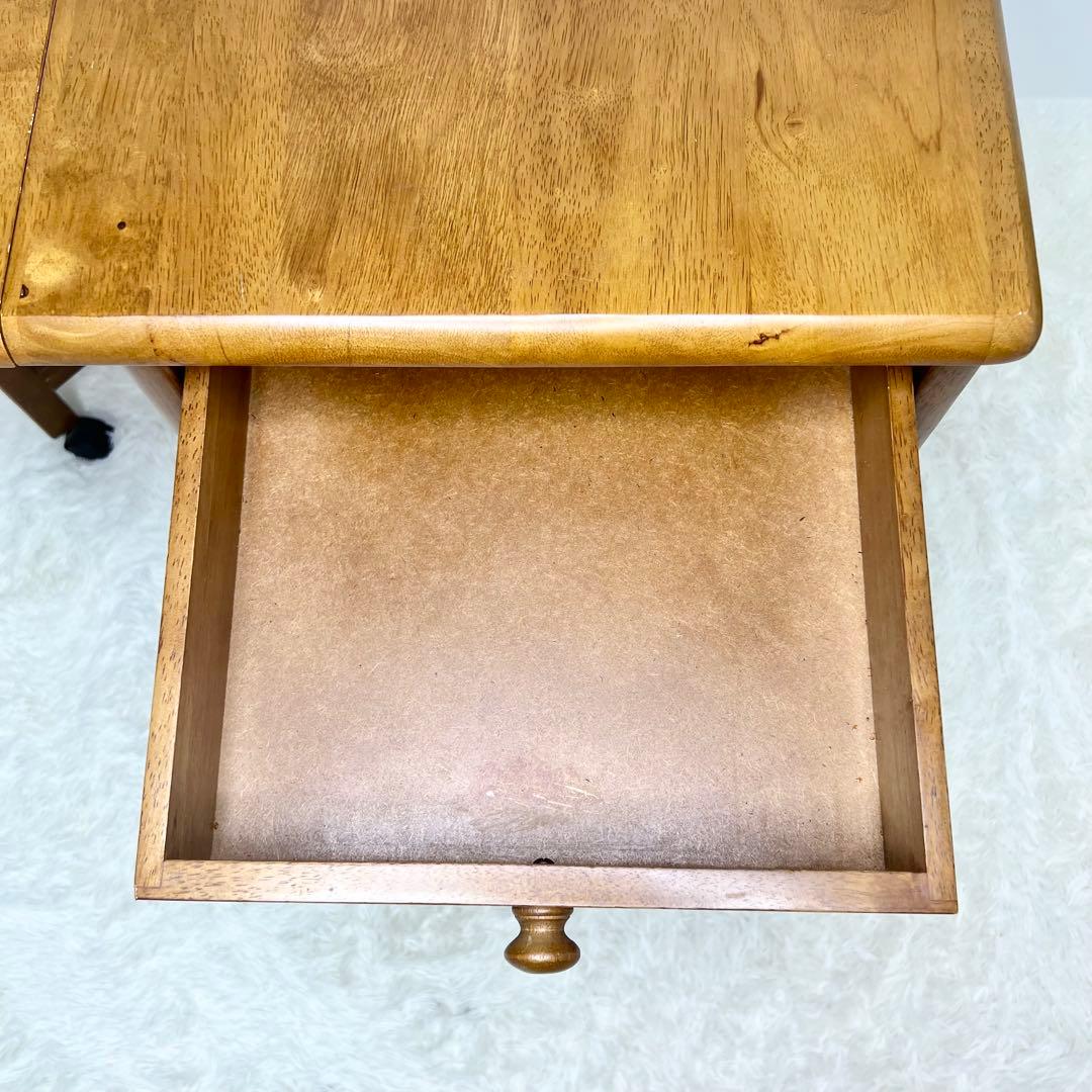 キッチンワゴン バタフライ キャスター付き サイドテーブル 折りたたみ 棚 収納