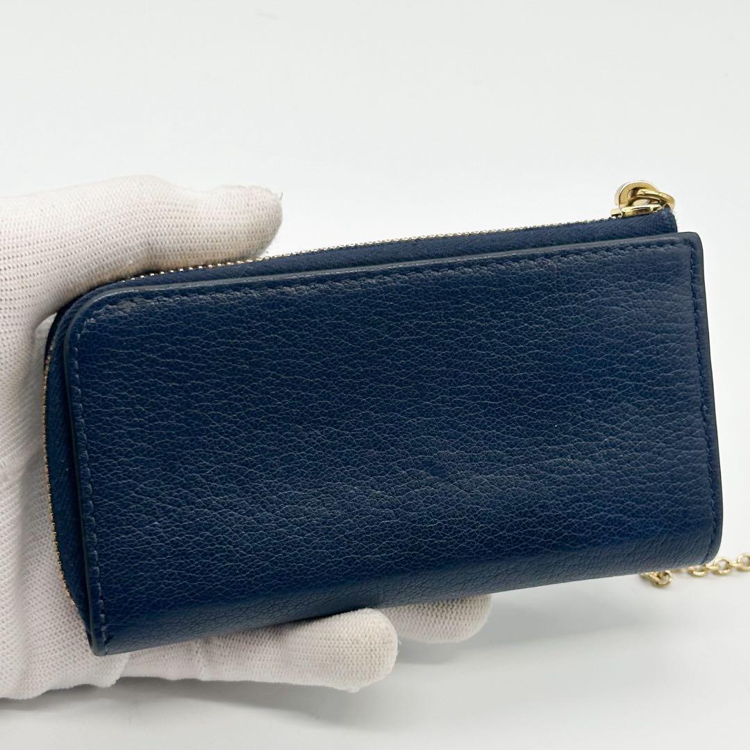 ミュウミュウ ケース 小物入れ マドラス レザー L字 ラウンドファスナー