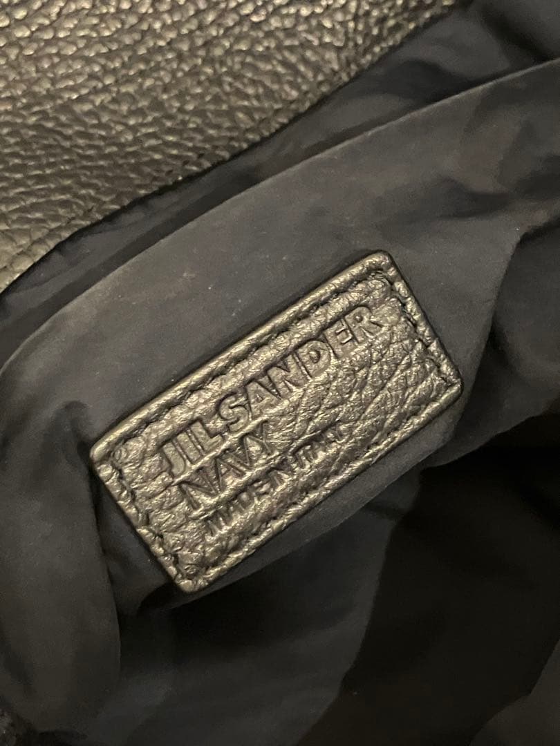 美品　JIL SANDER NAVY ネイビー　レザー　ワンショルダーバッグ