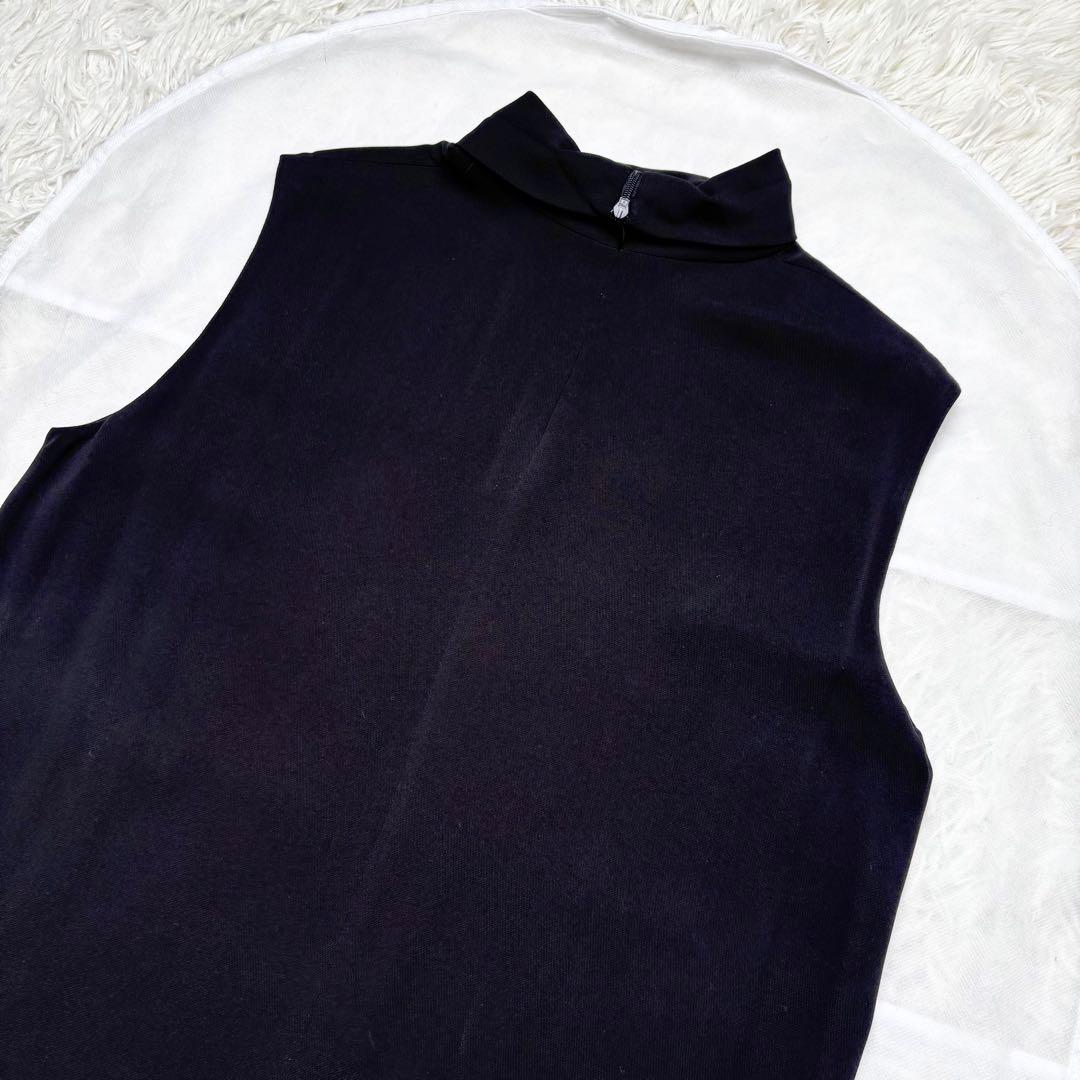 エルメス マルジェラ期 シルク100% ロングハイネックワンピース ノースリーブ