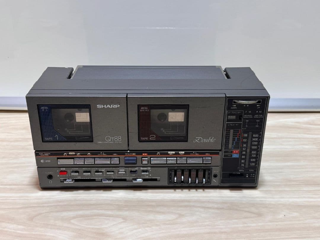 SHARP ダブルカセットデッキ QT88 ジャンク