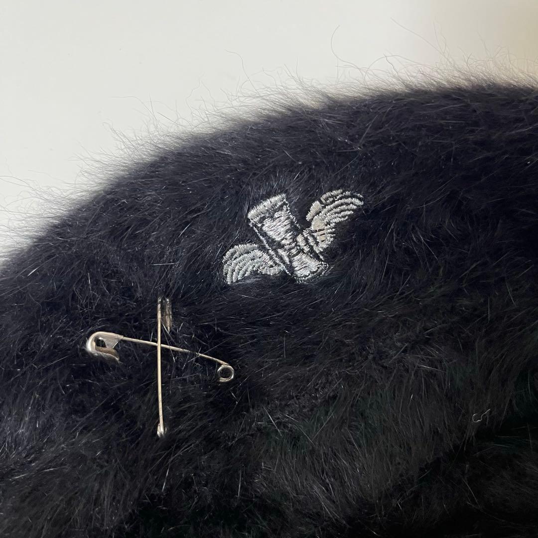 お値下げ中 【正規品】DimMoire ロゴ刺繍ファーベレー帽【復刻版】