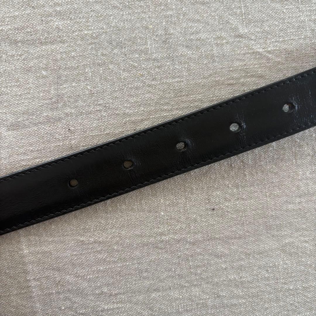 しっこ_CELINE セリーヌ スモール トリオンフ ベルト ブラック70