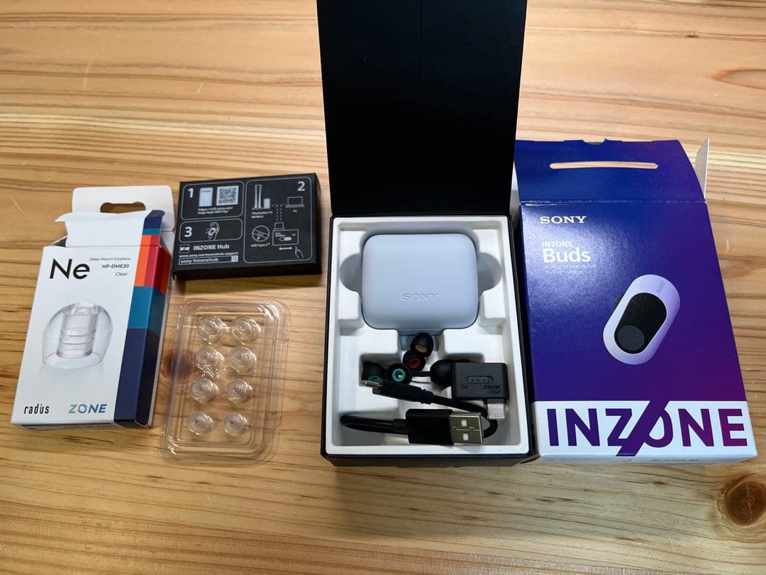 SONY INZONE Buds 白ワイヤレスイヤホン おまけイヤーピース付き