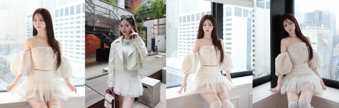 ダーリッチ darich ドットチュールリボンミニスカート ブラック BLK S