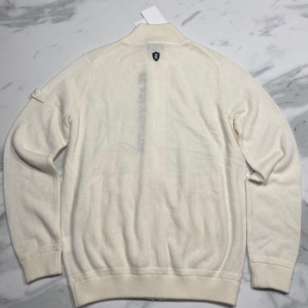 PEARLY GATES カシミヤ100% ダブルジップ ニットブルゾン M