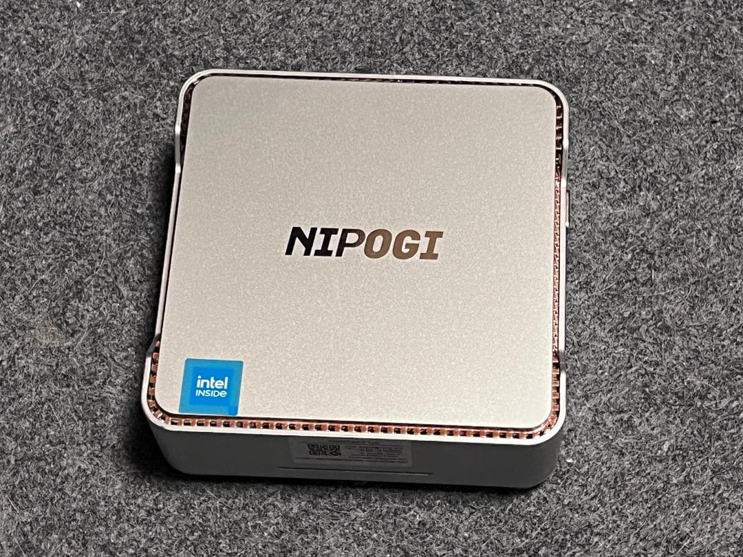 【美品】NiPoGi ミニPC N95（8GB／SSD256GB／Win 11）