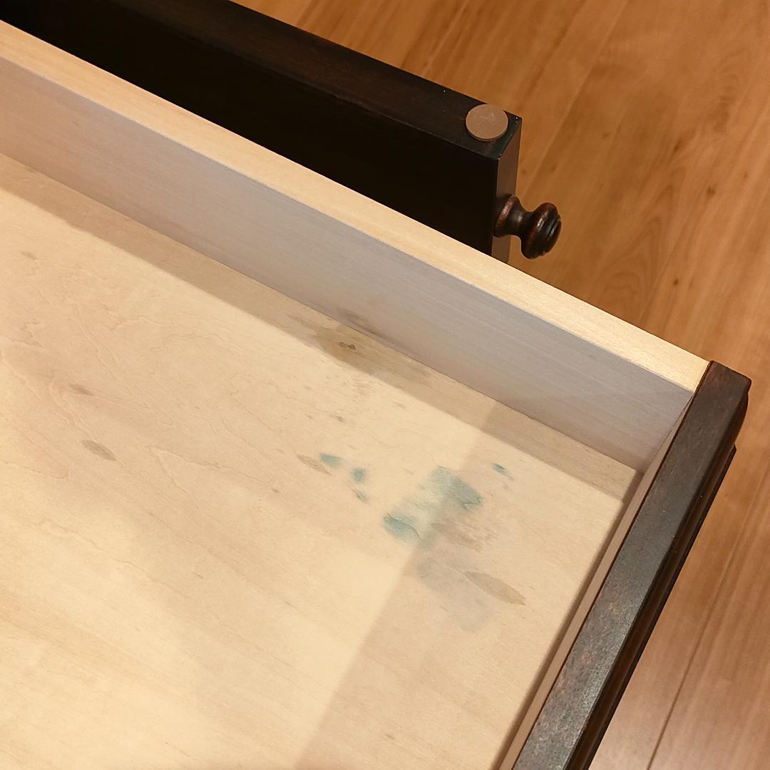 〈美品〉勇峰工芸　ライディングビュロー　デスク　樺材