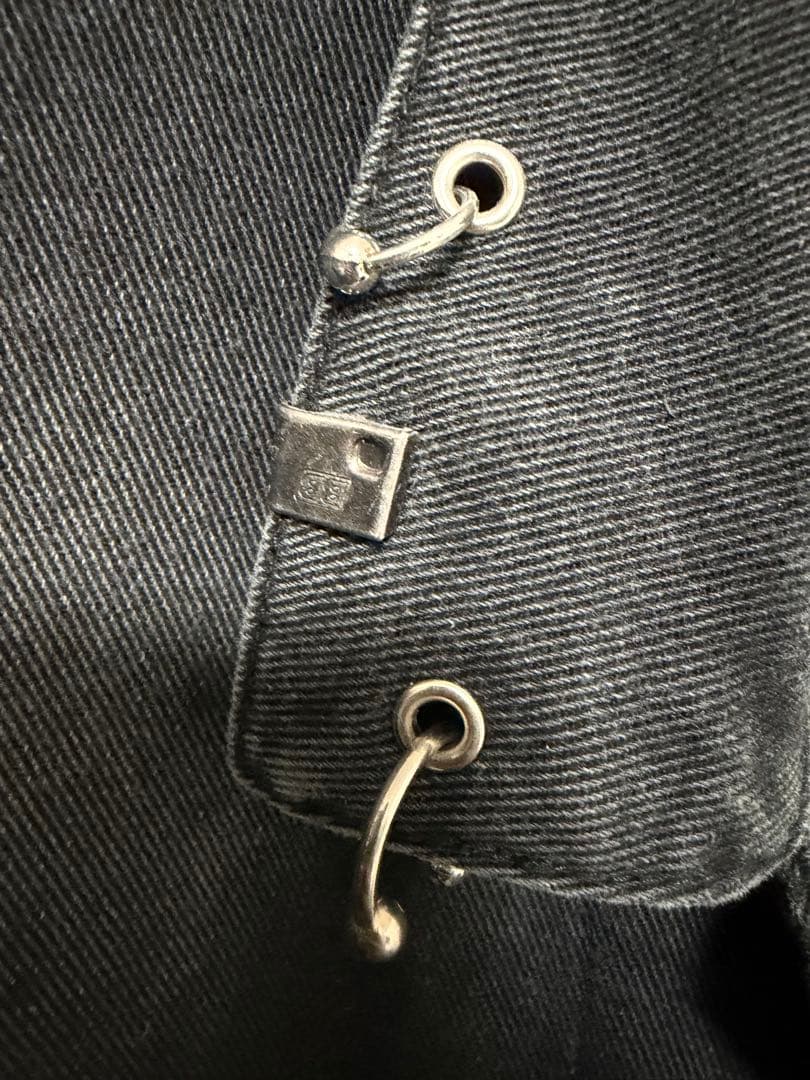 BALENCIAGA スタッズブラックデニムジャケット　サイズ2