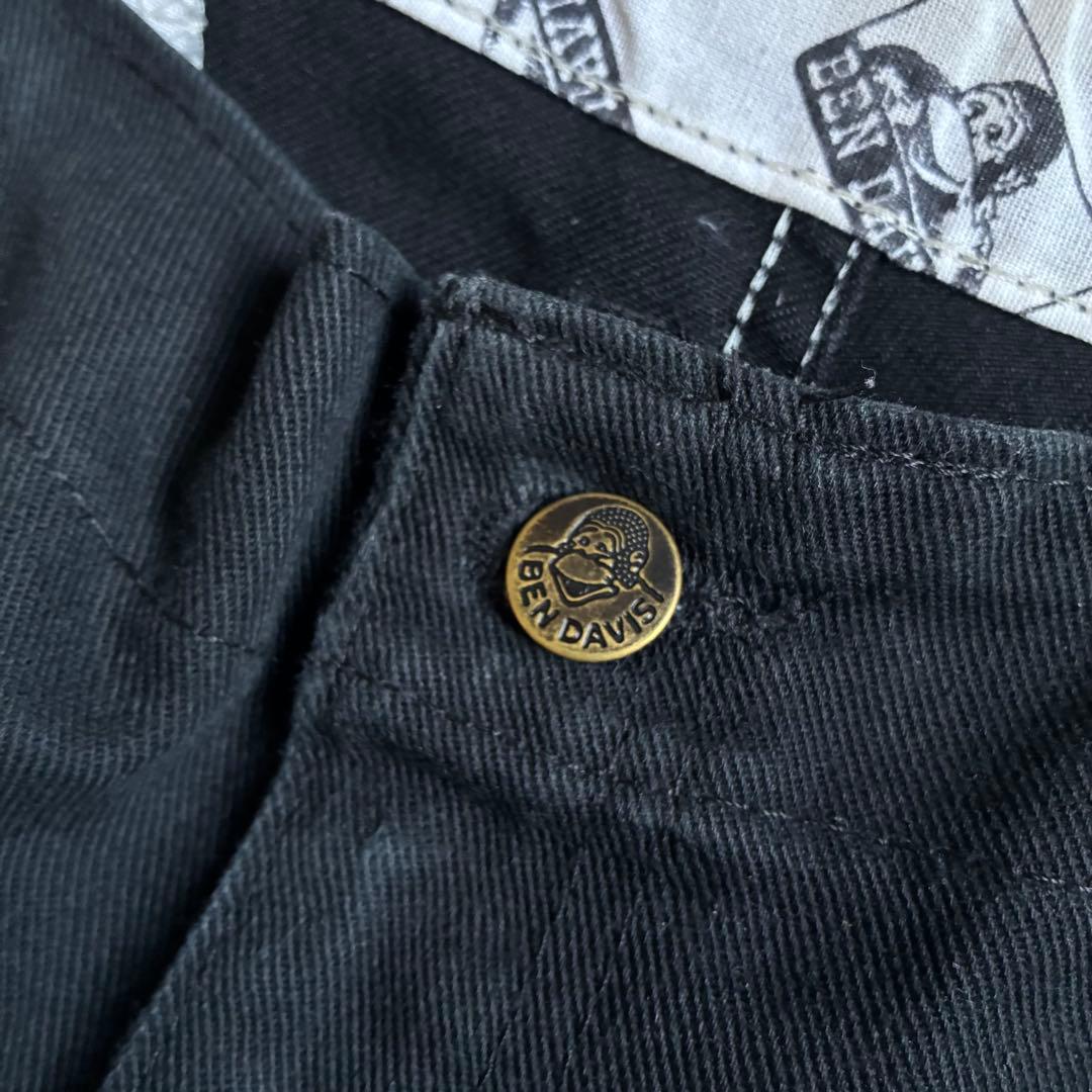 90sビンテージベンデイビス フリスコジーンズワークパンツUSA黒ブラックW38