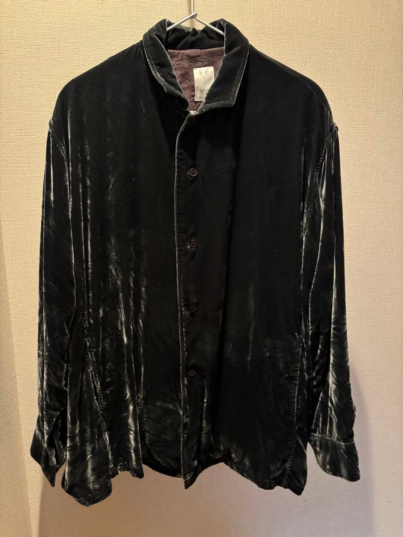 seya セヤ　ベルベット　ベロア　2way ジャケット　ブラウス　深緑