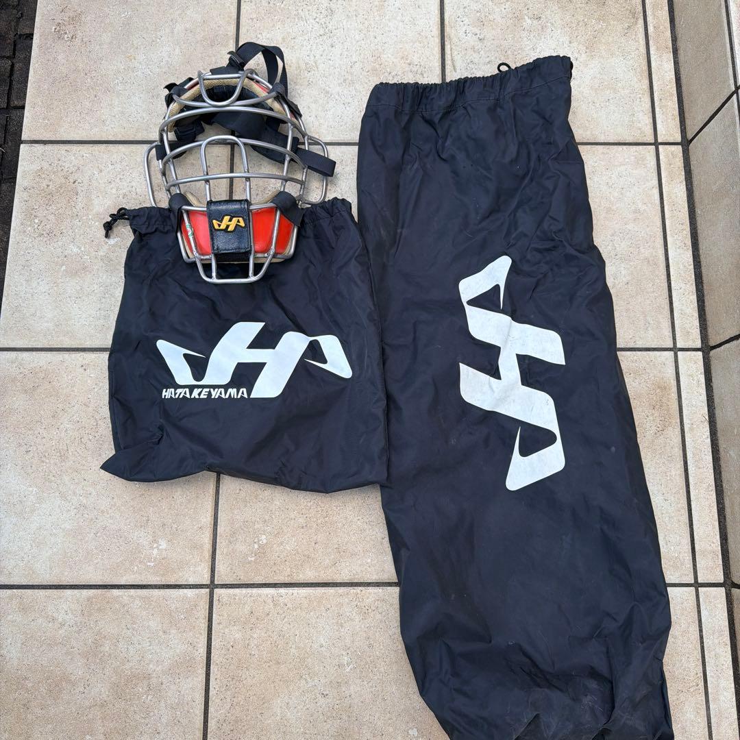 ハタケヤマ　軟式キャッチャー用プロテクターセット