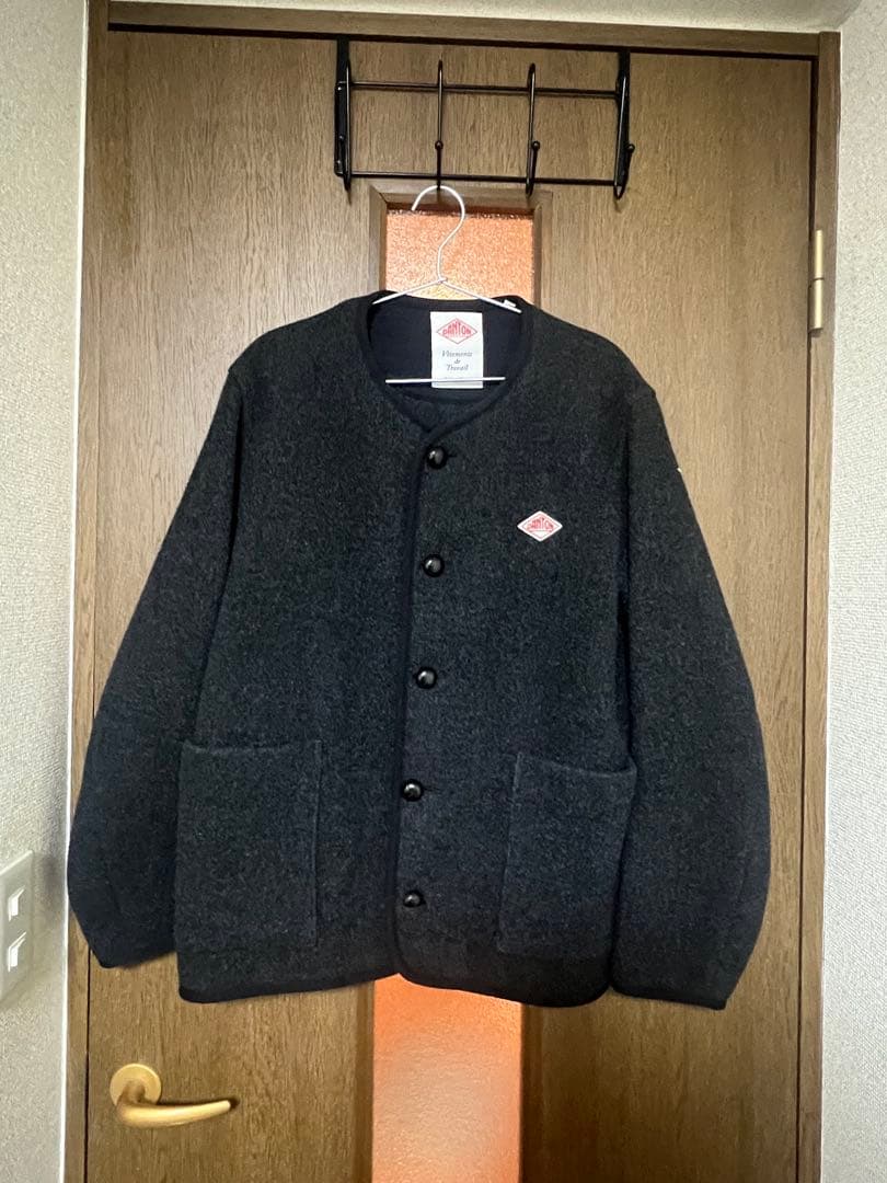 【COW HIDEボタン】DANTON ウールモッサ カラーレスジャケット