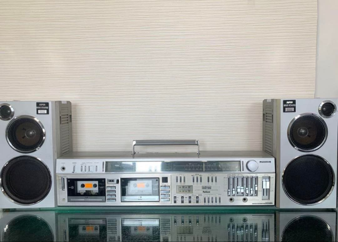 希少昭和レトロ東芝大型ラジカセ RT-S98メンテナンス済み中古動作品ビンテージ