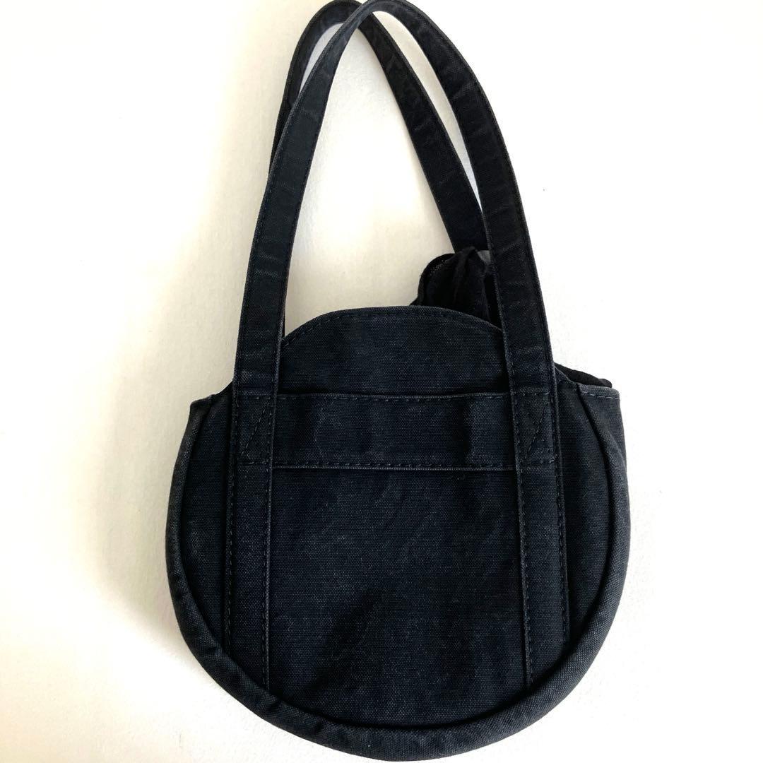 エバゴス　円形かごバッグ