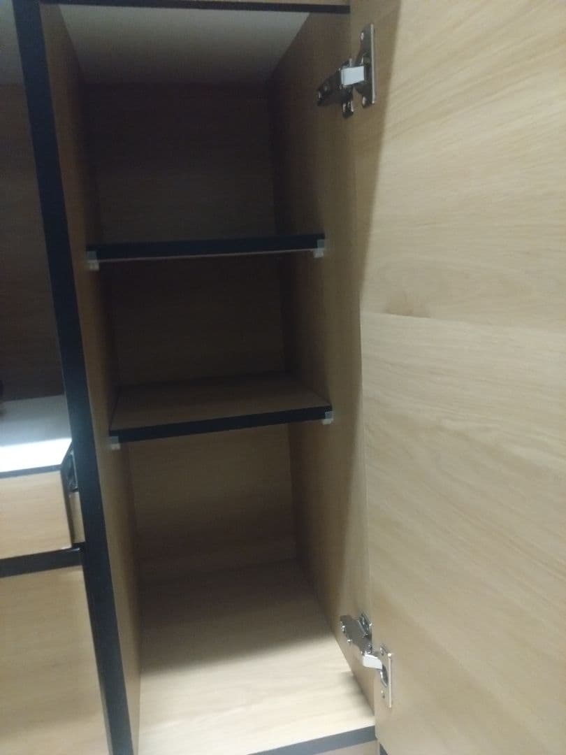 【値下げ可】 食器棚・レンジ台・キッチンボード　大川家具　幅約90