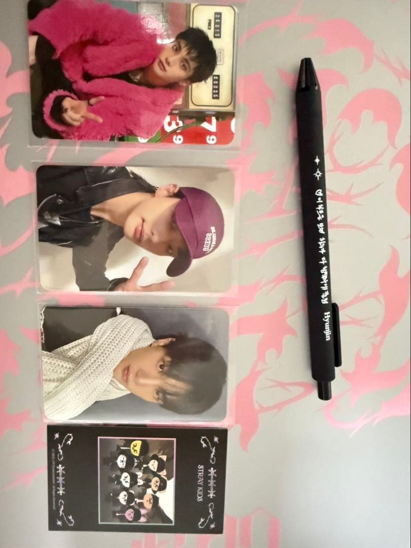 スキズ DO ITポップアップ ヒョンジン ラキドロ QRトレカボールペンおまけ