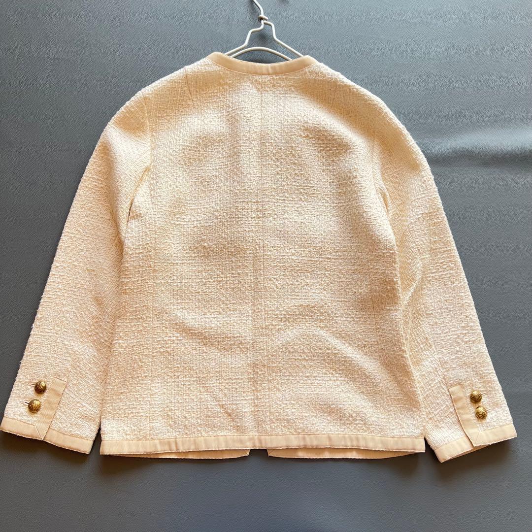 美品✨ドゥーズィエムクラス　tweed Vネック ジャケット　ツイードジャケット