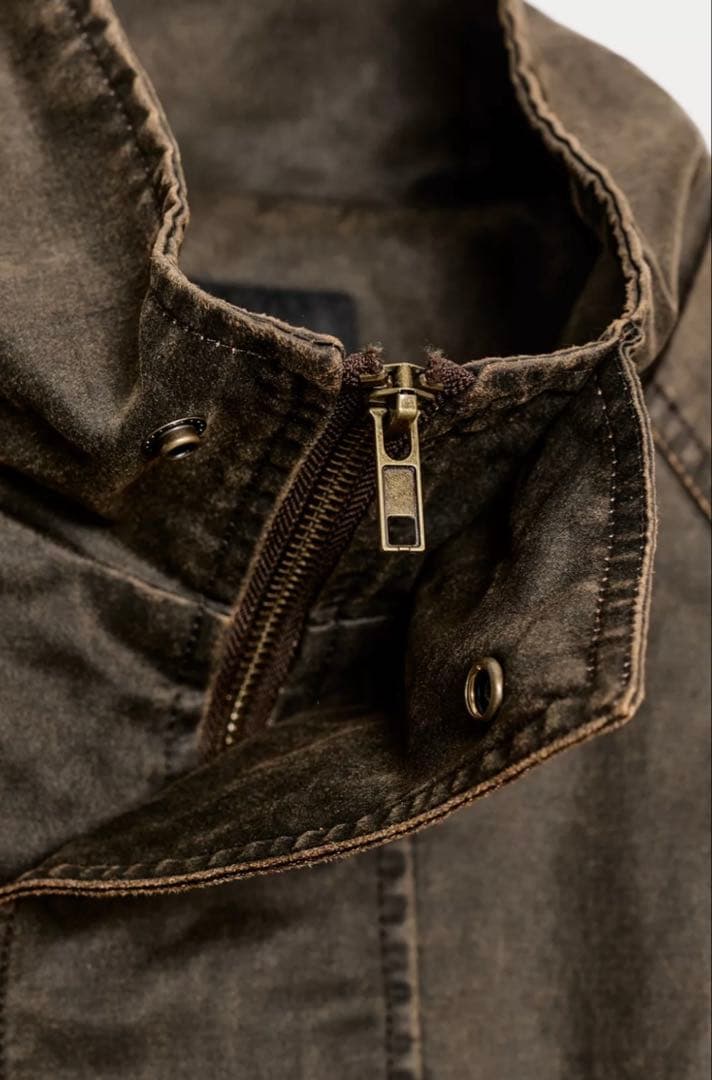 ZARA ザラ　ウォッシュドチェックワックスフィニッシュジャケット　新品、未使用