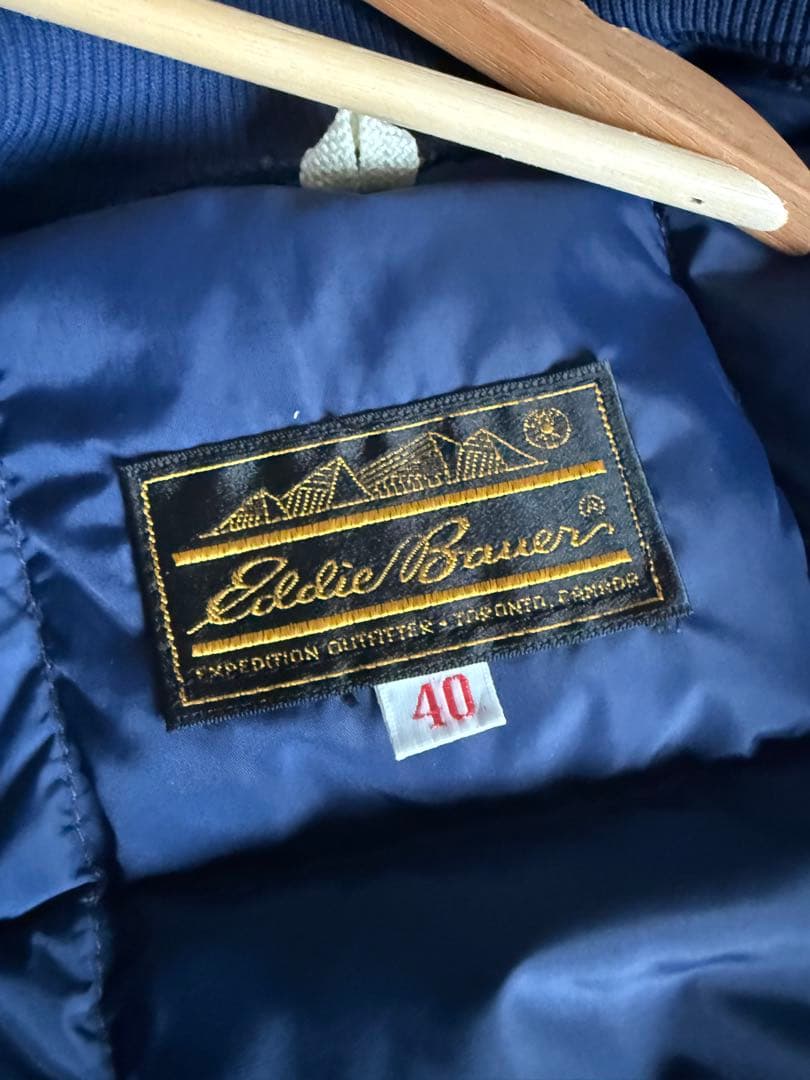eddie bauer ダウンベスト 黒タグ 70s 80s