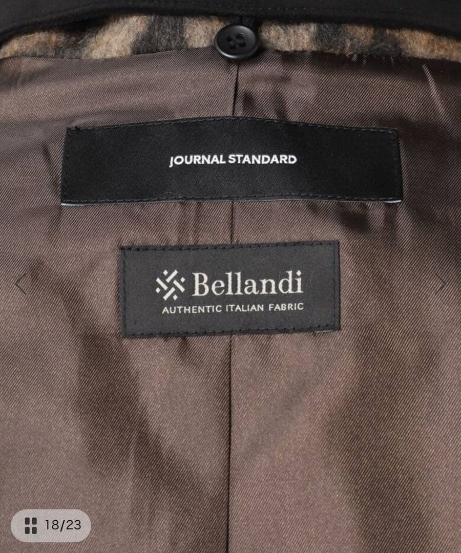 【新品・タグ付き・完売品】Bellandi レオパードコート　2WAY 付け襟