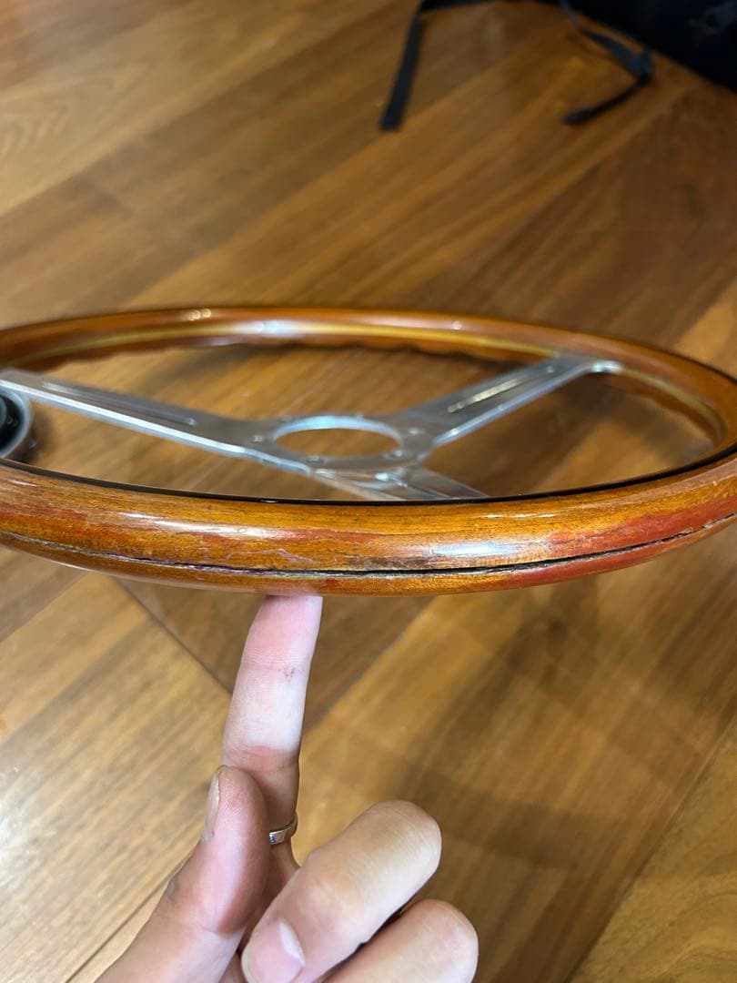 Nardi ステアリングホイール 3本スポーク36センチ　95プラドボス