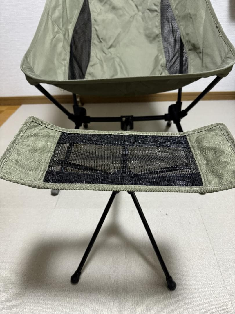 Ogawa ツーアングルチェアL オリーブ　フットレスト　フットボール