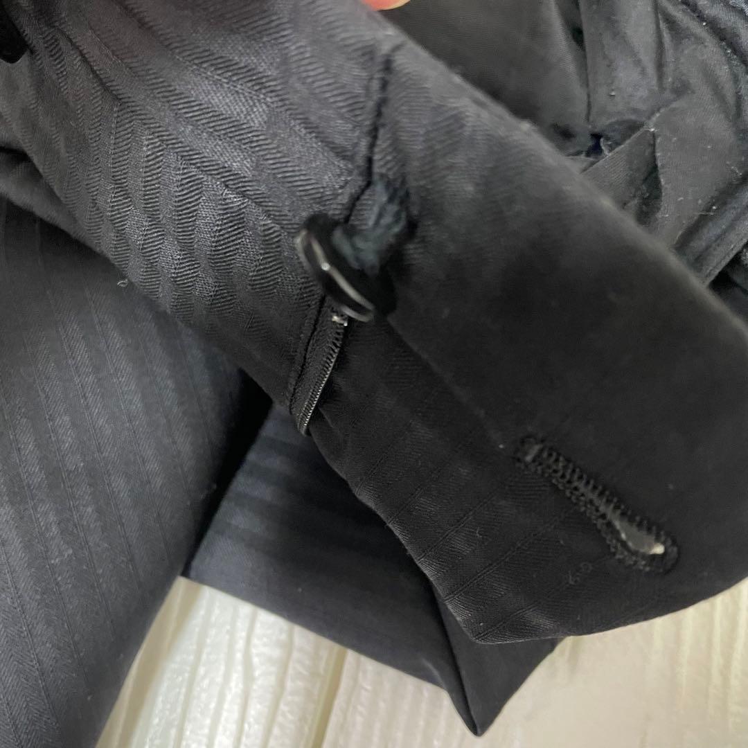 タケオキクチ　メンズ　スーツ　3ピース ブラック　シャドー　ストライプ