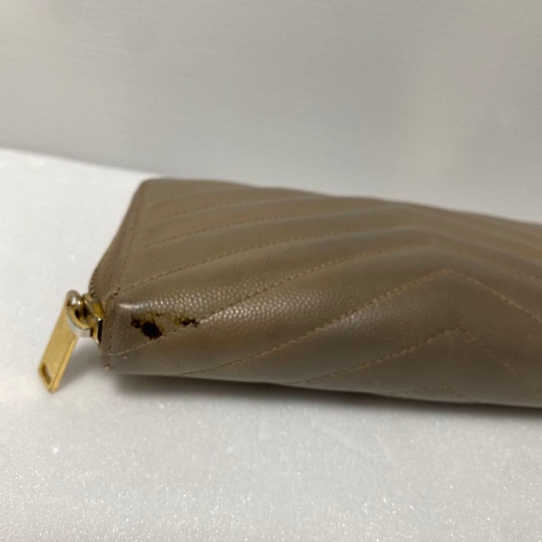 Saint Laurent サンローラン 長財布 フルジップ キルティング